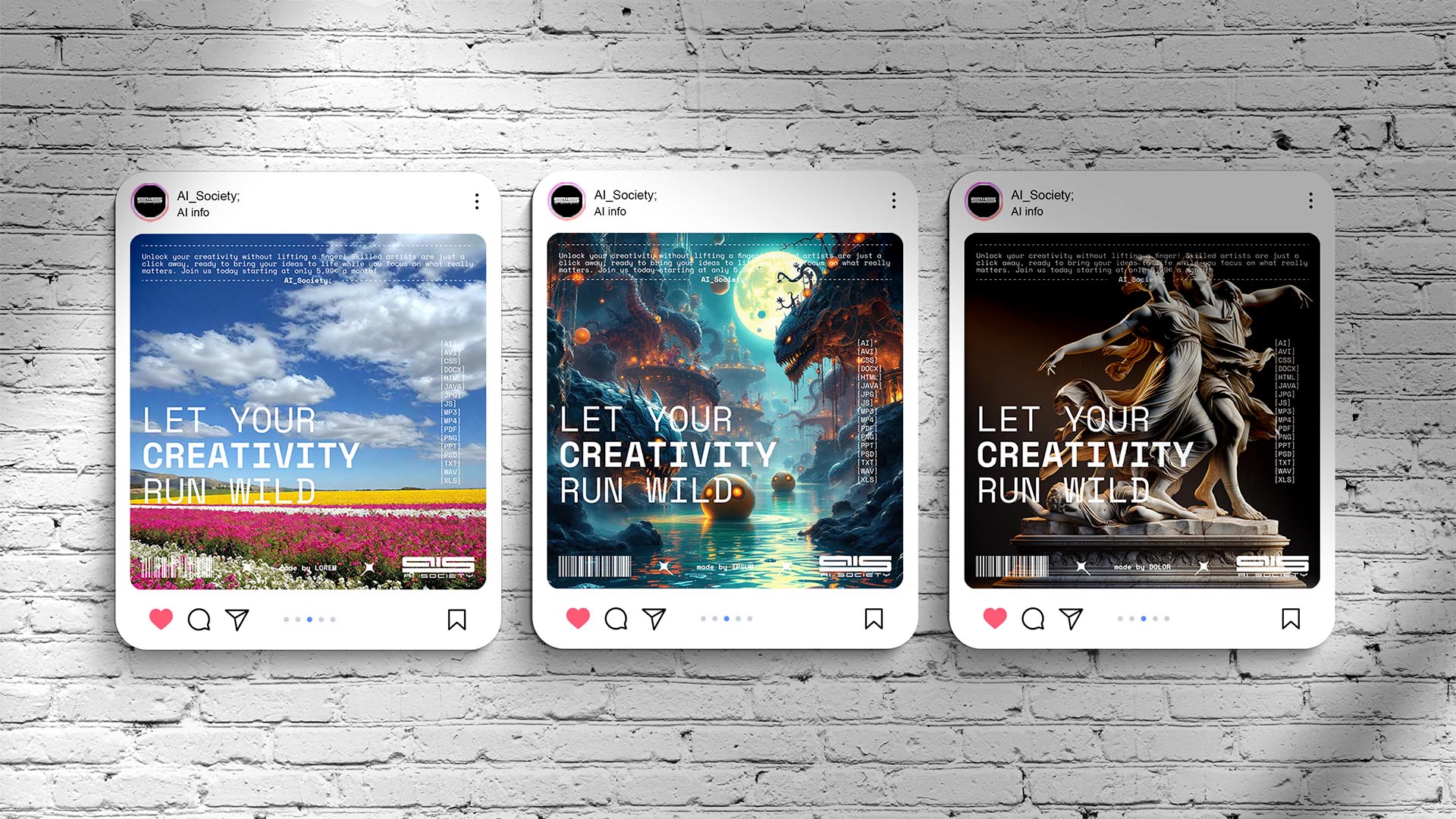 AI_Society; social media posts