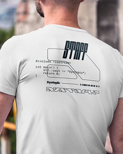 Dystopic staff t-shirt