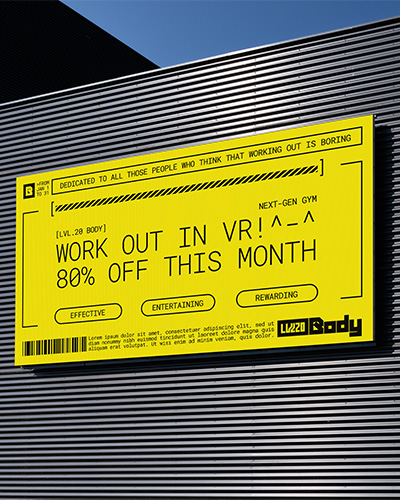 LVL.20 BODY digital billboard ad