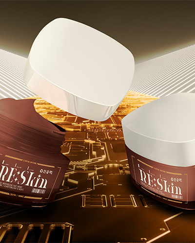 Pair of RE:Skin cream boxes