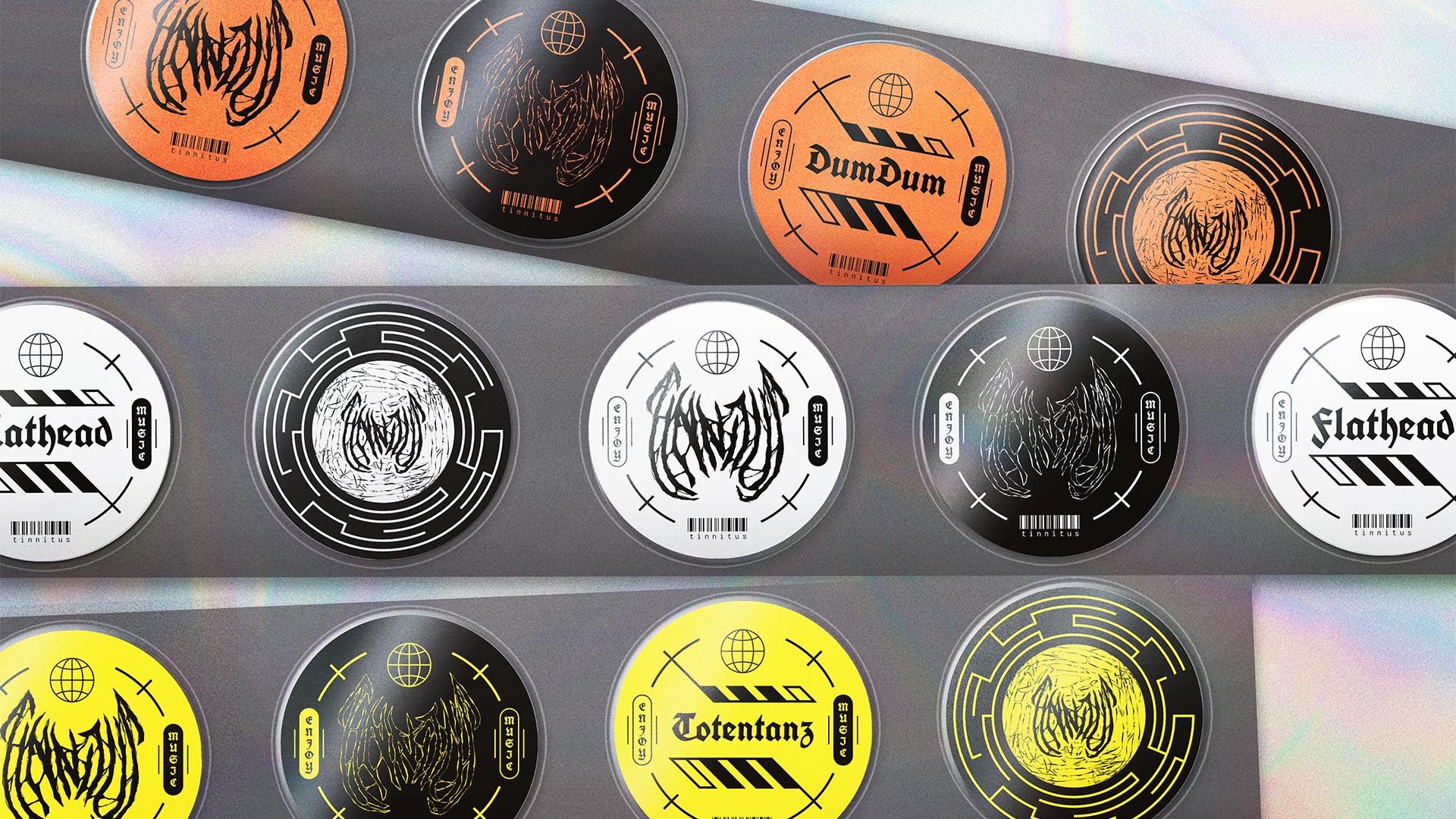 Set of Tinnitus stickers