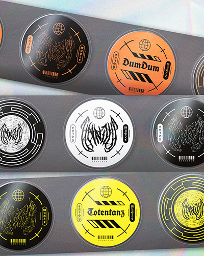 Set of Tinnitus stickers