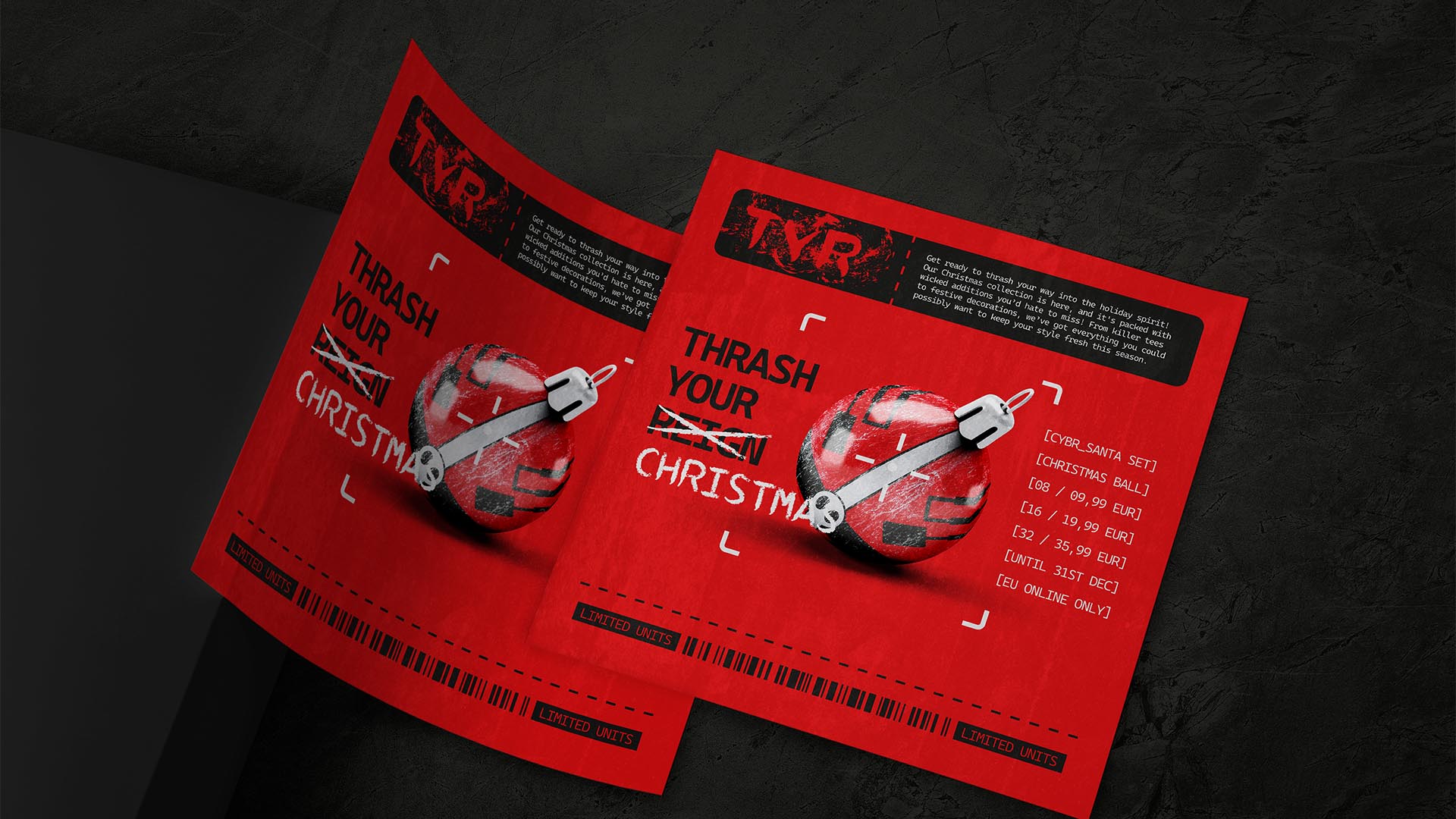 Thrash Your Reign stack of flyers