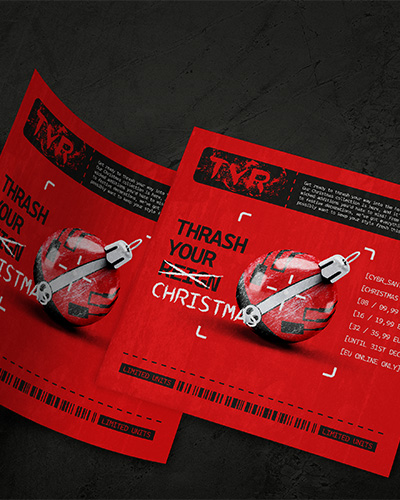 Thrash Your Reign stack of flyers