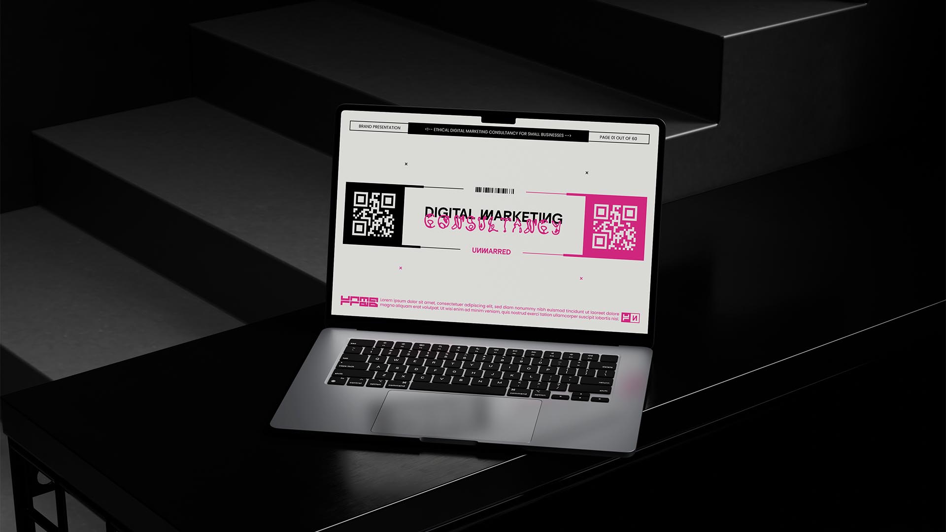 Laptop with an Unmarred presentation